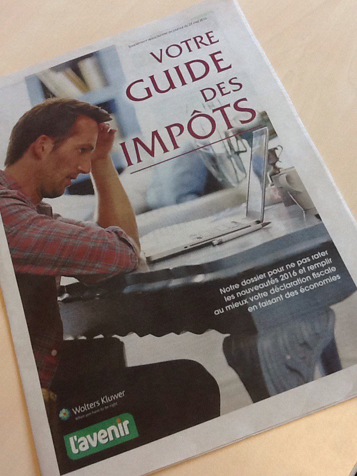 corinnemarliere's tweet photo. Quelques tuyaux pour remplir votre #declarationfiscale. Dossier dans @Lavenir du jour avec @WoltersKluwerBE https://t.co/LO1mNTYNcY