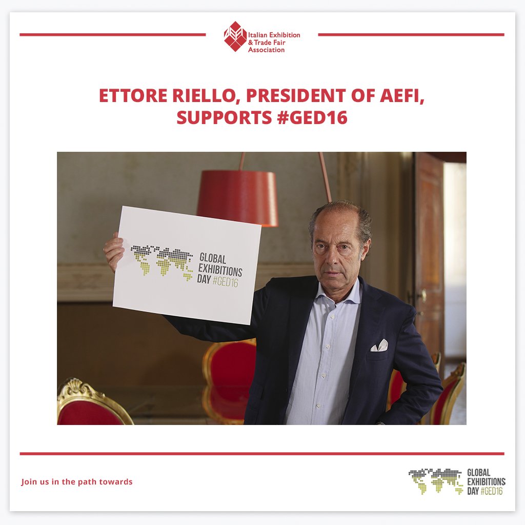 Our President Ettore Riello supports #GED16 opening the event in Rome. More details:bit.ly/25m9U35 <a href="/UFILive/">UFI</a>