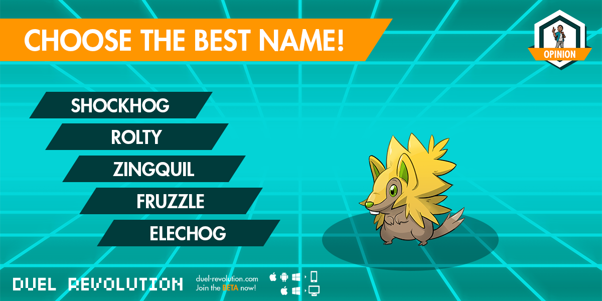 DuelRevolutionI's tweet photo. It is time to vote!
What is the best name for this little rodent? https://t.co/Op8yHecvPA