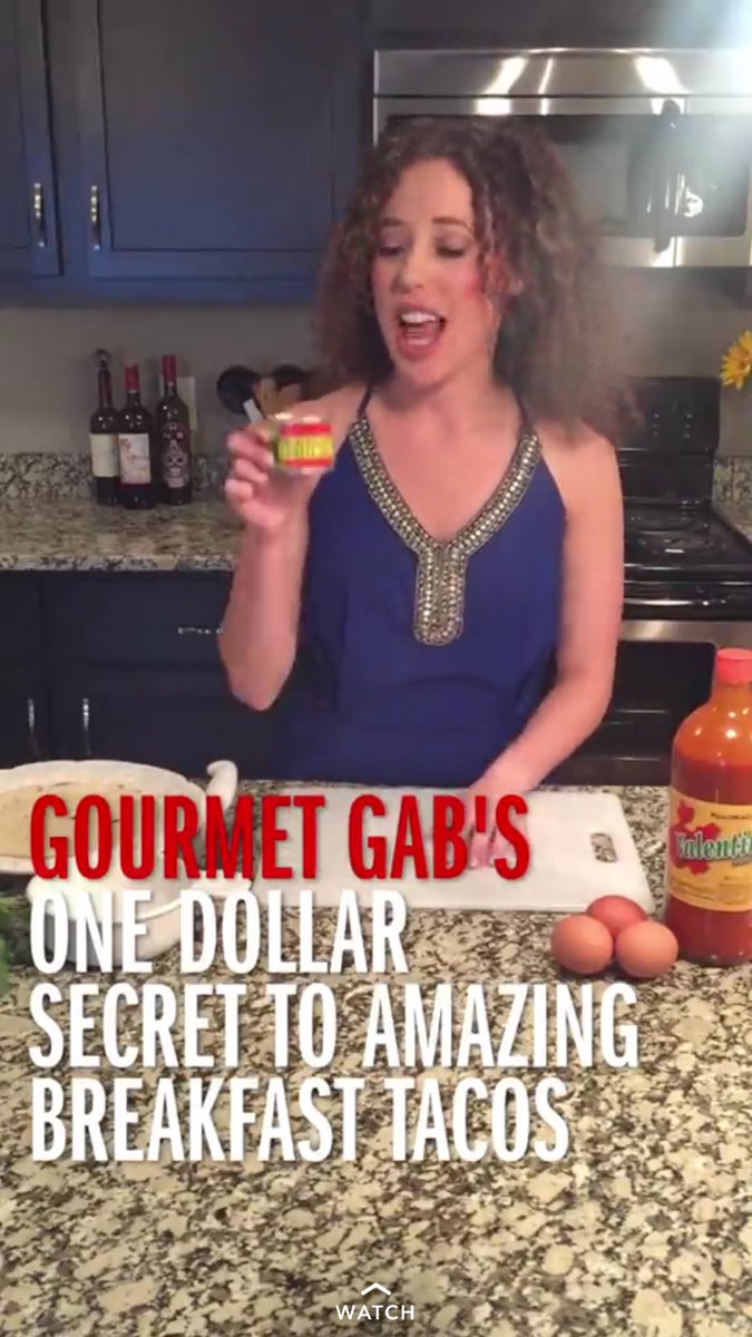 kirstynkile's tweet photo. @GabrielaRodiles is on the Food Network #Snapchat story today!!! Go check her out!! #BreakfastTacos 🌮😍 https://t.co/5D3b1rK54m