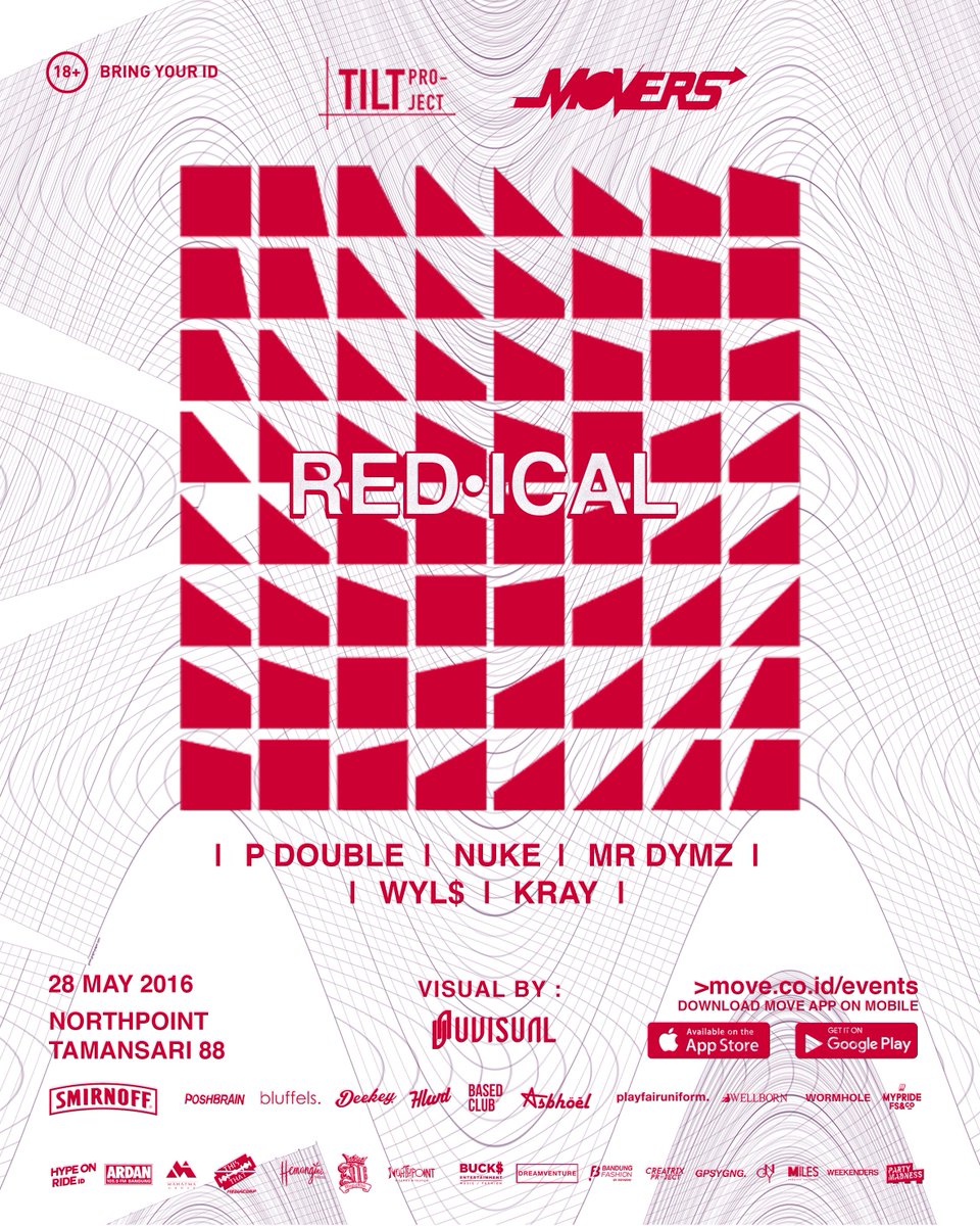 ardanradio's tweet photo. 28 Mei: "RED•ICAL" || at North Point || w/ @pdouble @mrdymz etc.|| #idecideto #evolve #tiltproject (18+) https://t.co/4etMI9lPnZ