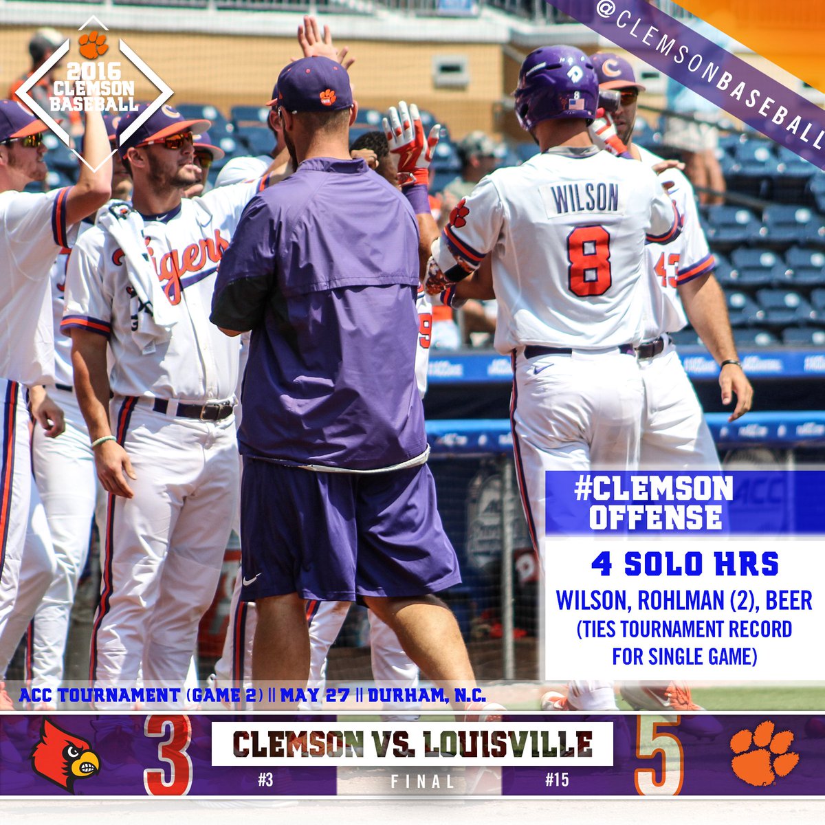 Clemson Baseball tweet media