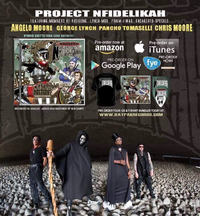 Project N-fidelikah featuring the coolest cats in #LA - Pancho Tomaselli George Lynch Angelo Moore &amp; Chris Moore.