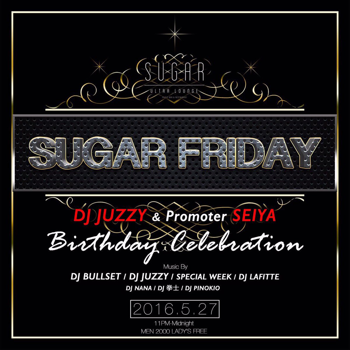 SUGARFRIDAY25's tweet photo. 本日です‼️‼️
#SUGARFRIDAY
@sugar_ultra 
HIPHOP中心のPARTY✨🎵
お得な飲み放題、ゲストもありますのでご連絡ください🙏
ミナミにいてる方は是非SUGARへ🙇
@j_u_z_z_y https://t.co/0yP0QNWKR2