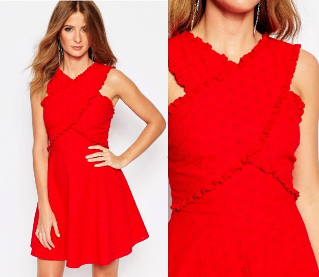 We love the broderie anglaise on this <a href="/millsmackintosh/">Millie Mackintosh</a> dress with Wrap Front Detail  bit.ly/24be08p #gorge