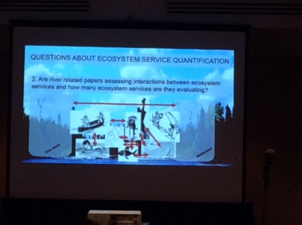 UHolweger's tweet photo. @CWRA_Flows Memorial Scholarship Recipient @Dalal_EL_Hanna presents #cwra2016 on riverine ecosystem services https://t.co/lDt8if77ak