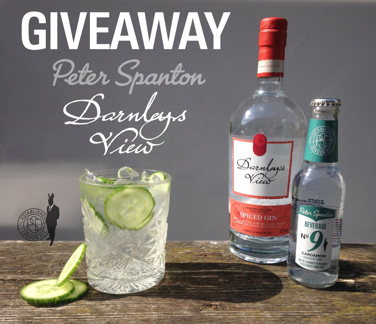 #GIVEAWAY RT+follow @PSpantonDrinks + <a href="/DarnleysViewGin/">Darnleys View Gin</a> to #win #bankholidayweekend bottles! #FridayFeeling generous!