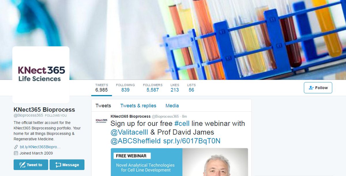 We’re moving! As of 10 June we’ll no longer be using this account. Follow @Bioprocess365 to keep getting updates