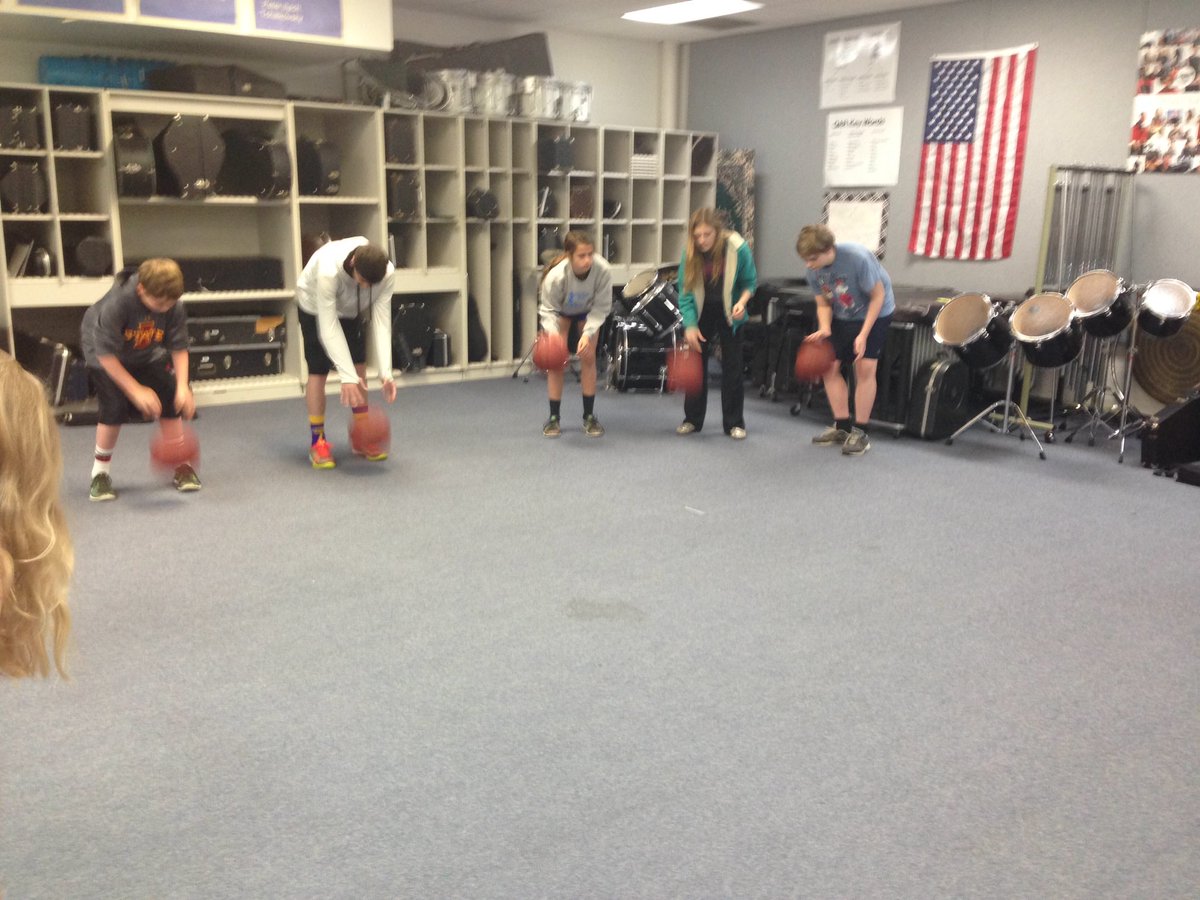 Teaching the class their basketball rhythm routine! #PACLMRocks