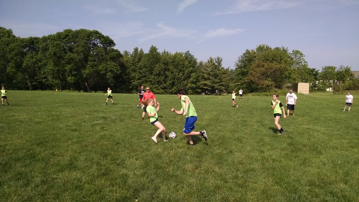 Olsen_TechEd's tweet photo. #newmarketmiddle world cup staff vs students matches were held this morning. https://t.co/noSxvaC8KY