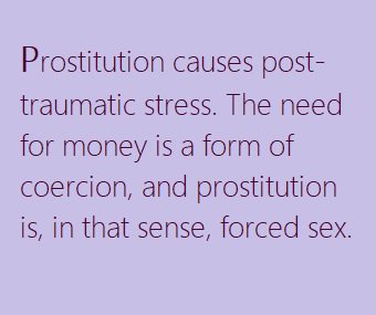 RosaHalldors's tweet photo. @PEERSVictoria Scary, we all know that in essens prostitution is the illtreatment of the young, poor and destituded. https://t.co/k3fcJguj9U
