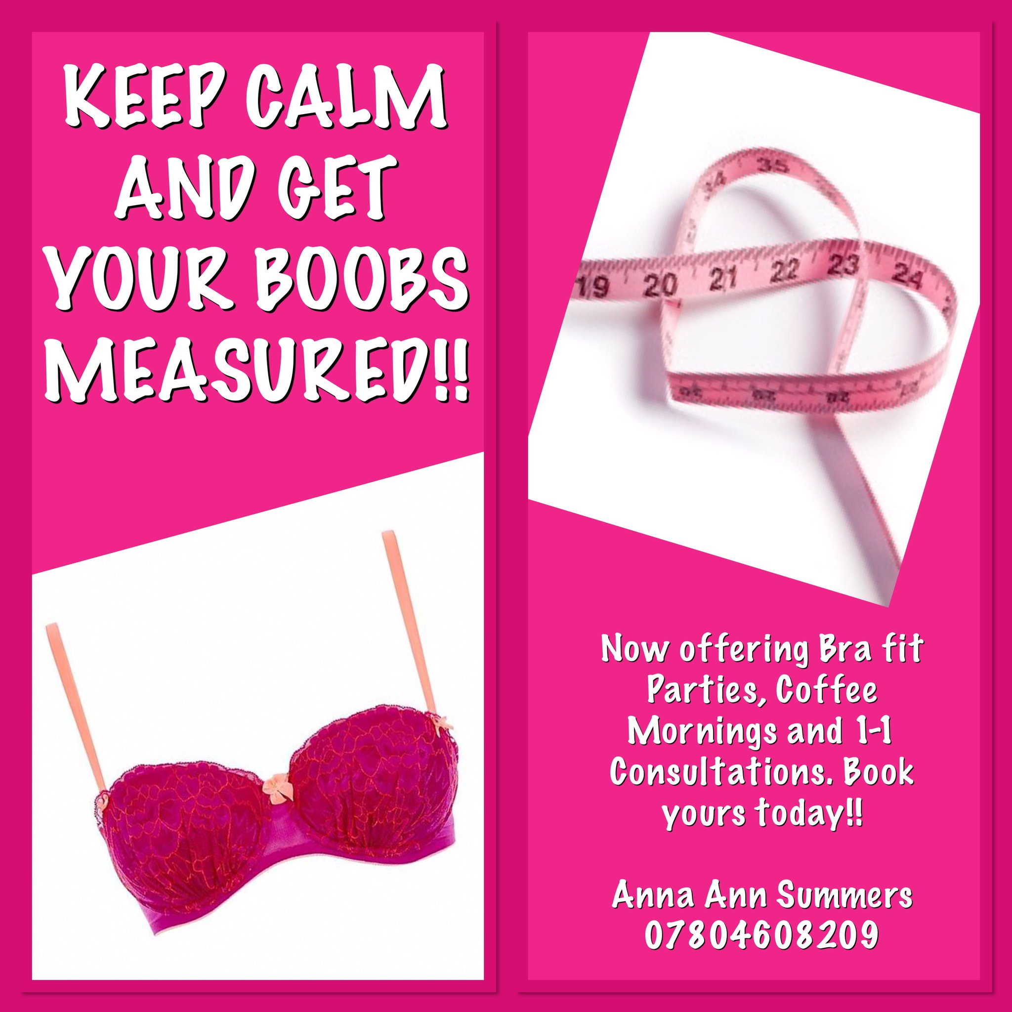 Anna Tully on X: Book your bra fit consultation/party/coffee