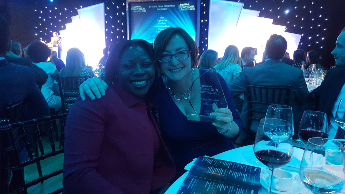 Winners! Chambers Innovation award at <a href="/LegalWeek/">Law.com UK</a>  with <a href="/AmandaIlling/">Amanda Illing</a>, @BrieQC, <a href="/CharlieThomson6/">Charlie Thomson</a>, <a href="/horsfield_paul/">Paul Horsfield</a>