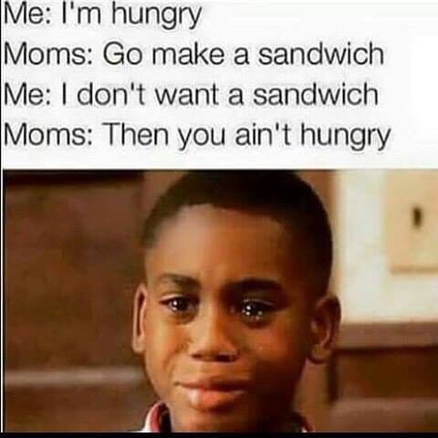 RealDadTips's tweet image. Here is a tip to shut down any complaints when you're kid is hungry.