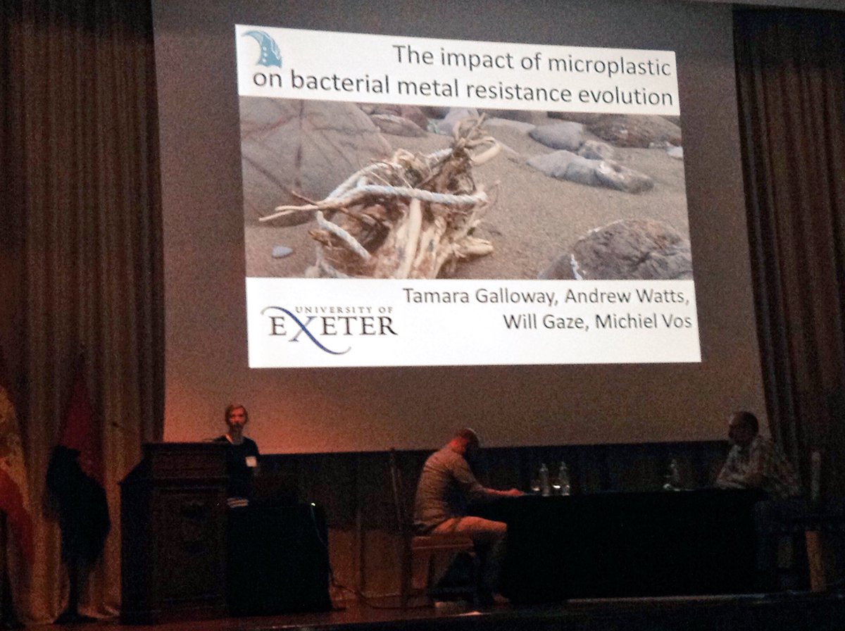Adam Porter (@ap3489) on Twitter photo Tamara Galloway talking about how plastic might affect metal poll. resistance in bacteria #Micro2016 <a href="/UofE_Research/">Research at Exeter</a> Tamara Galloway talking about how plastic might affect metal poll. resistance in bacteria #Micro2016 <a href="/UofE_Research/">Research at Exeter</a>