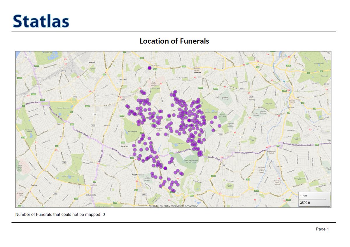 Statlas_uk's tweet image. The first step to understanding your trading area is to map where your current funerals come from.