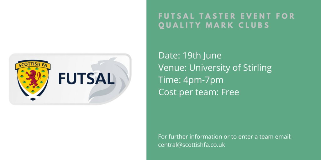 PLAY FUTSAL | Exciting opportunity for Quality Mark Clubs. Check your emails for further info over this weekend!