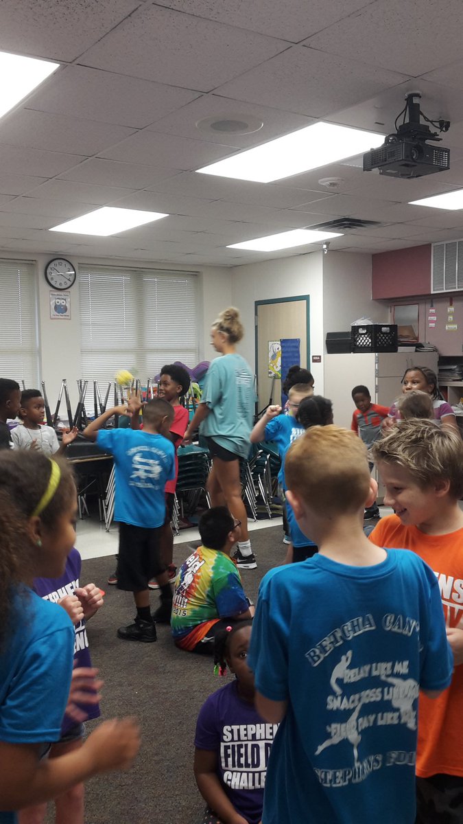 Who can out together a last minute inside field day?  Our coaches at Stephens!  Awesome job Coaches!