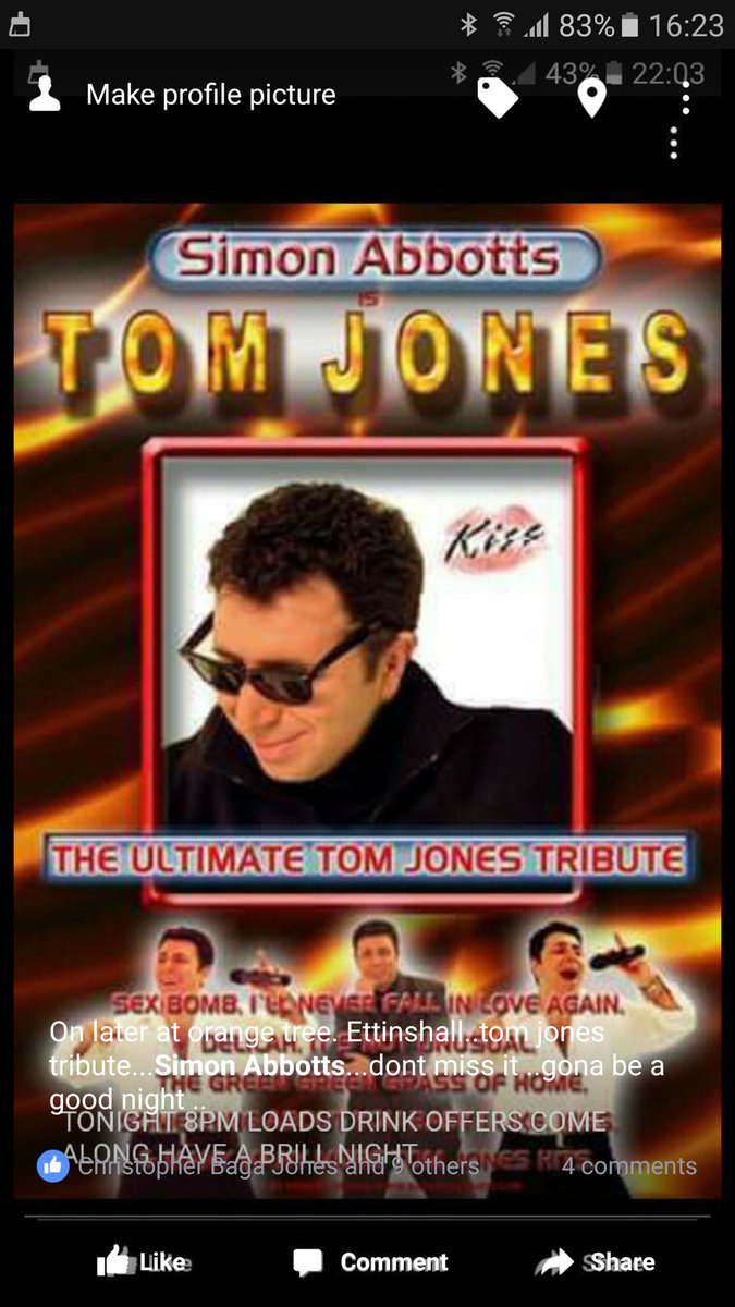 Great singer on at orange tree. Ward street.ettingshall  tonite..SIMON ABBOTTS.