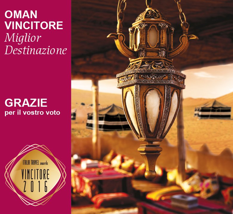 AIGOtweets's tweet photo. #Oman vince alla prima edizione dell'#ItaliaTravelAwards https://t.co/27vwGke58Q #beautyhasanaddress #experienceoman https://t.co/WZuMX3SaIR