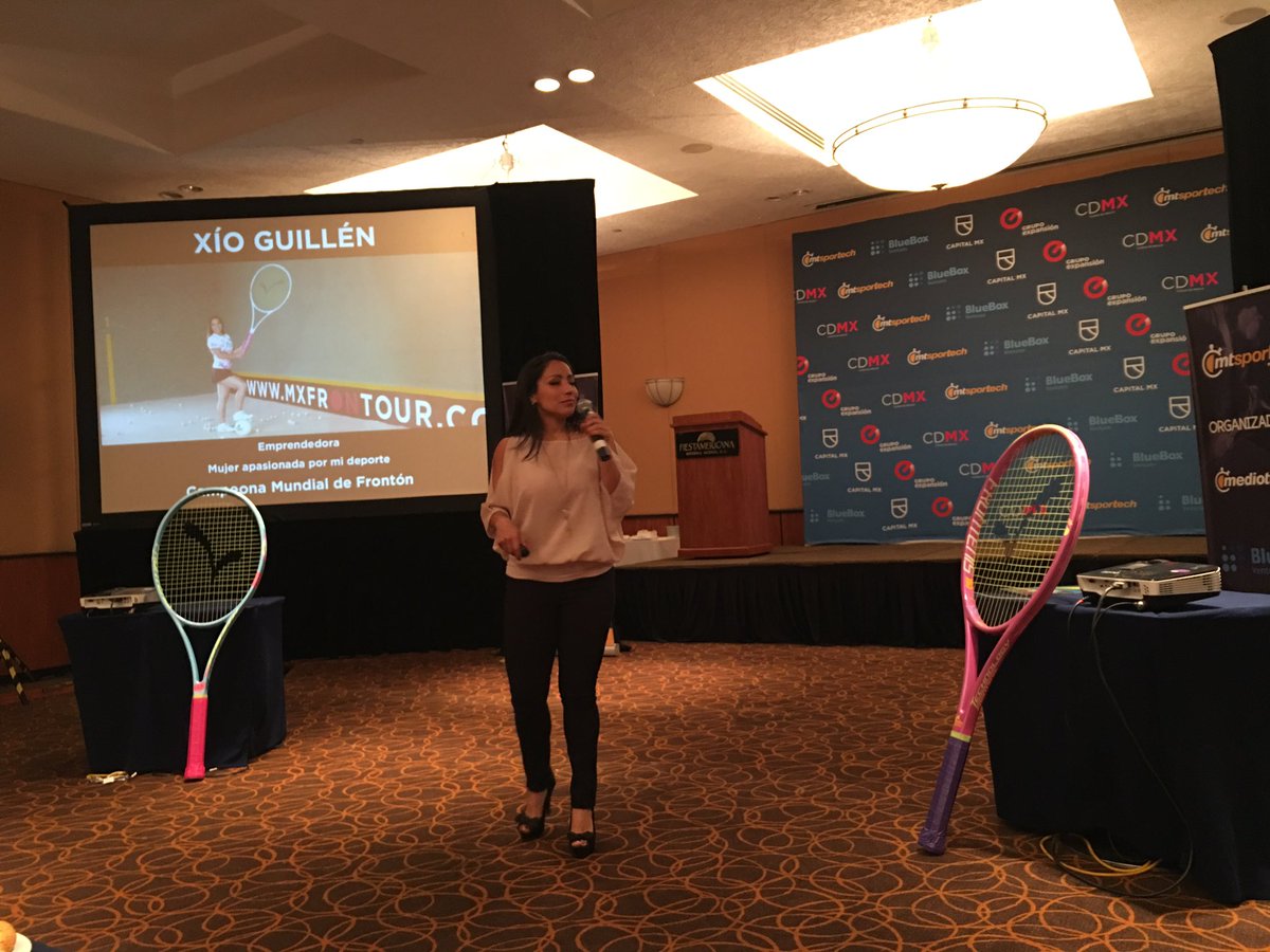 mtsportech's tweet photo. Ahora el turno de Xio Guillén Campeona Mundial de #frontón y #emprendedora. @EnriqueJacobR no le pierdas la pista! https://t.co/XdZrmn7kK3