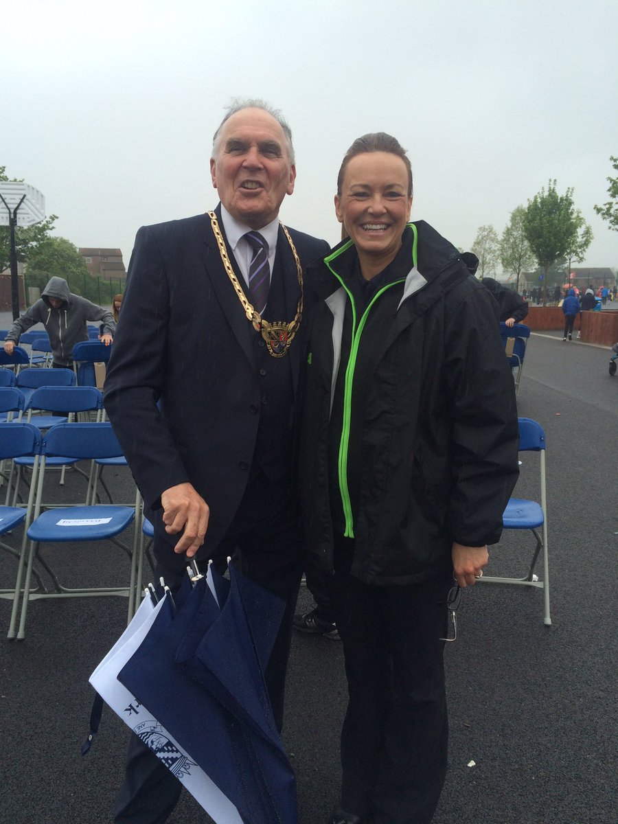 Fantastic opening ceremony for #stbernadette's sports day! Shame about the rain!!!