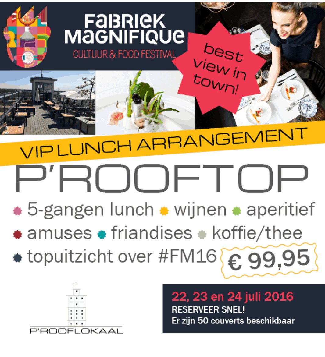 sillyfoxEN's tweet photo. Heerlijk lunchen op de hotste &amp; hoogste spot van #FabriekMagnifique doe je natuurlijk bij ons Reserveer snel #FM16 https://t.co/0j8kGOQ079