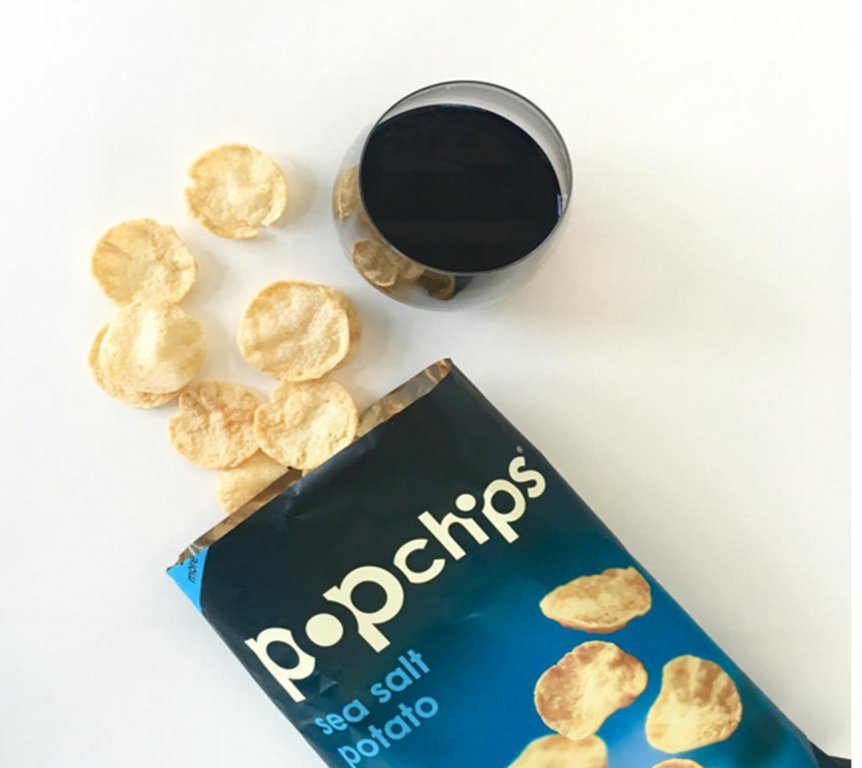 popchipsIreland's tweet photo. a full glass of #vino and a bag of #popchips makes the ultimate friday night #treat https://t.co/PY77STUMW5