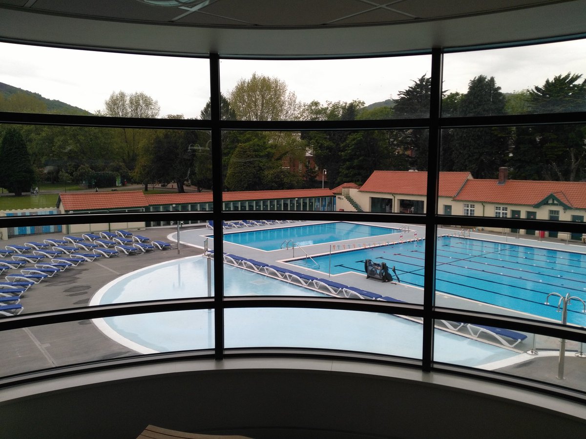 PositivelyPonty's tweet photo. Today's meeting room @LetsWalkCymru  overlooking @pontylido great views, all ready for the visitors this weekend 
. https://t.co/qL6dQXxNaZ