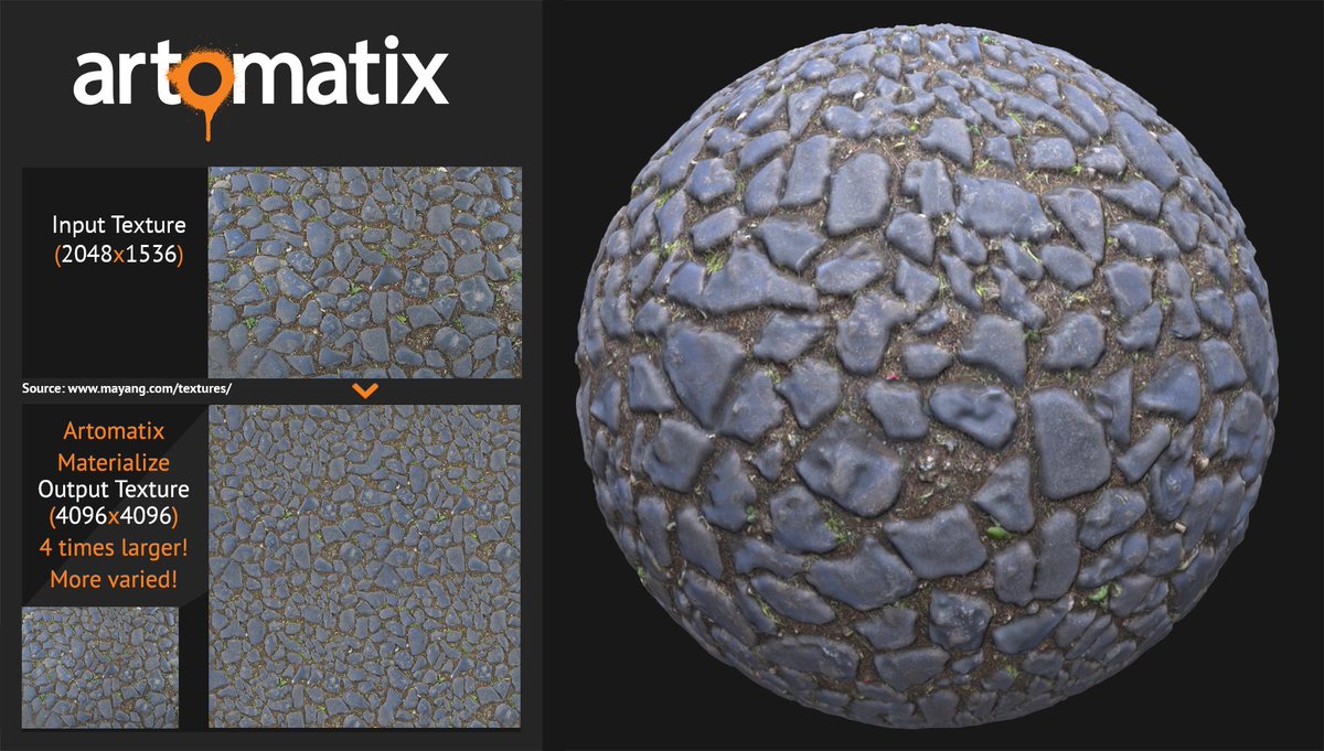 Artomatixltd's tweet photo. Got rocks? #GameArt #GameDev #AItextures #Artomatix https://t.co/SAob5OIotm