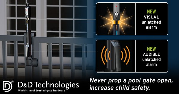 DDTechGlobal's tweet photo. Take a stand to pool gate propping! Increase child safety and know when your pool gate is open. #MagnaLatchAlert https://t.co/ZbiUJTcJTO