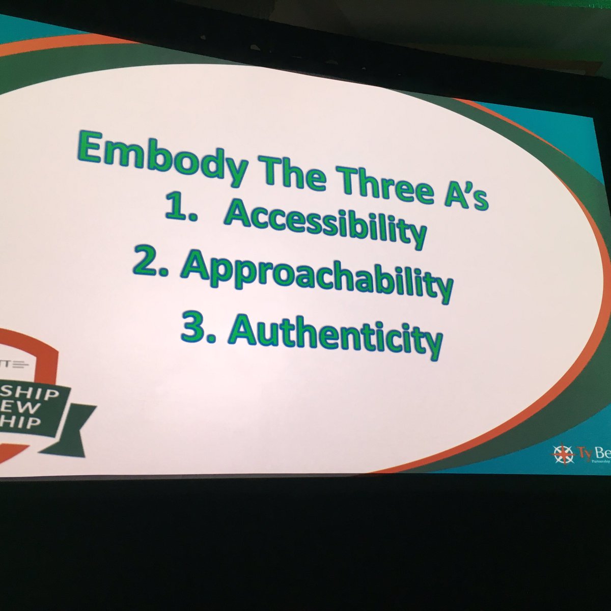 PaulWestCoach's tweet photo. The 3 A's. @TyBennett #ExcellSpring16 https://t.co/89kiHc0DMz