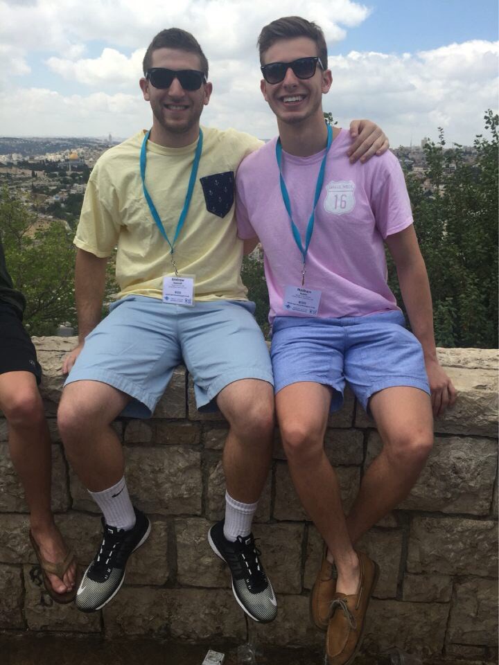 UMDDeltaSig's tweet photo. Even in Israel we still rep our letters, shoutout to @RubinsAreTasty and @Drewham14, have fun with @birthright https://t.co/CuEGQO8XOY