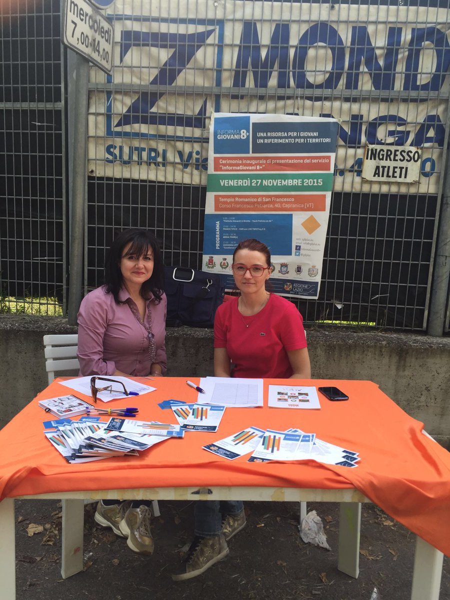 <a href="/IG8plus/">InformaGiovani8+</a> sul campo a #Capranica in occasione del concerto di <a href="/MattiaBriga/">BRIGA</a>. Vi aspettiamo :)