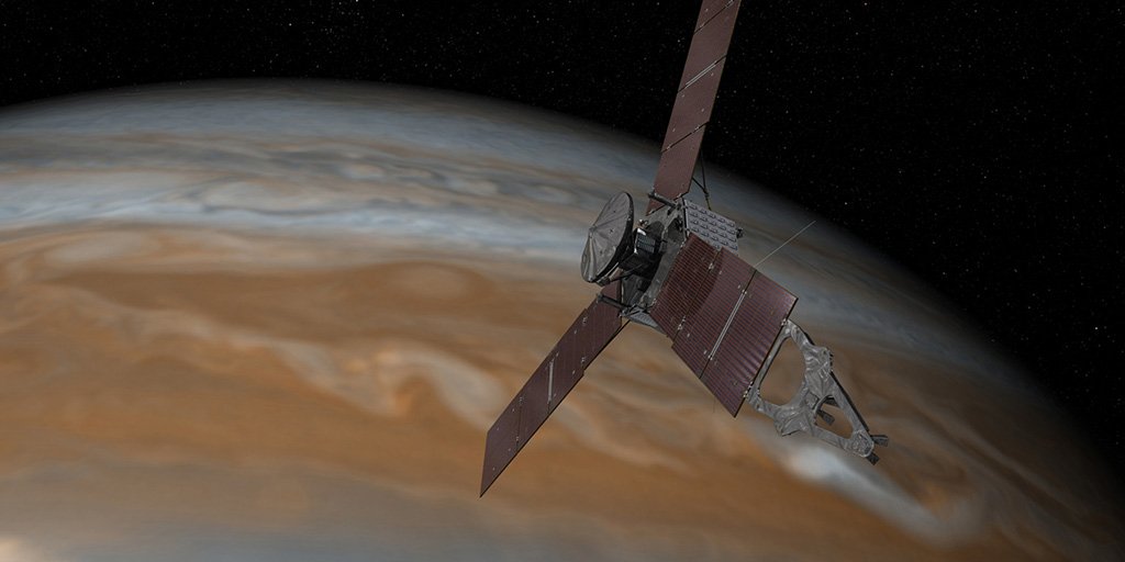 #Jupiter is now in the gravitational driver's seat, and I’m not looking back. 38 days to go! go.nasa.gov/1XCvHgY