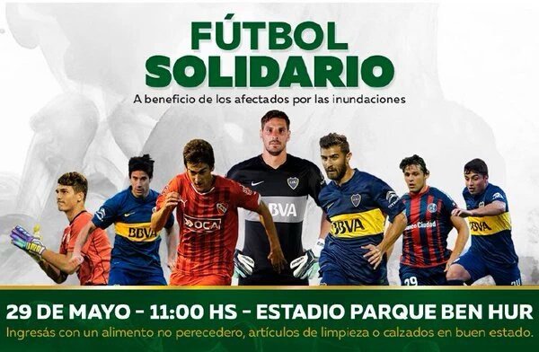 DiarioOle's tweet photo. Varios jugadores de Primera estarán en un partido a beneficio de los inundados de Santa Fe https://t.co/sdOsYjXOva https://t.co/eSokZVZKqs