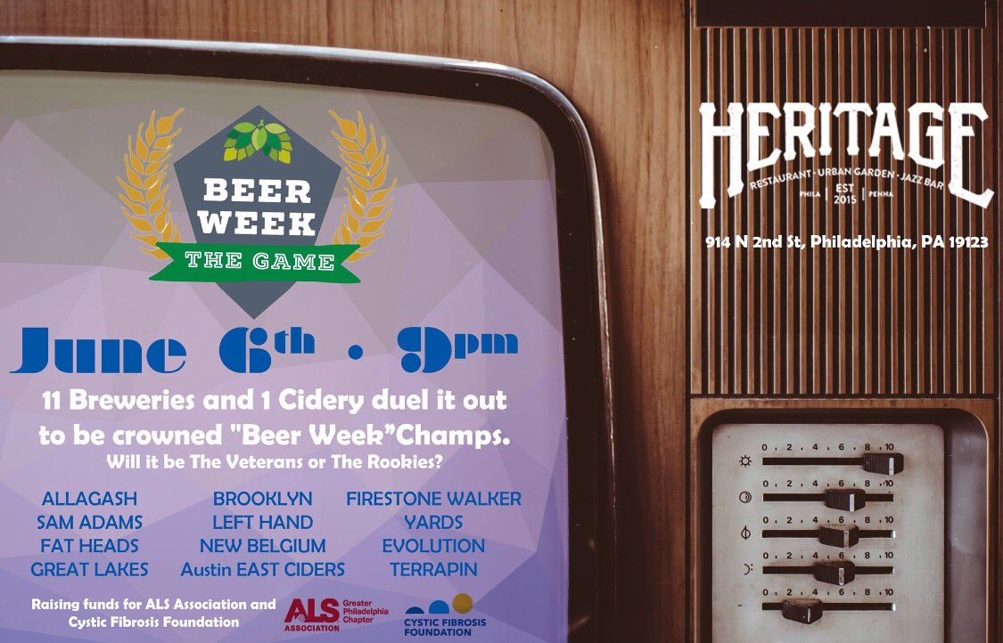"Beer Week: The Game" 6/6 <a href="/HeritagePhilly/">Heritage</a> w @Eastciders and many brewery friends! #PBW2016 #howdoyoulikethemapples