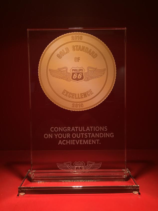 We're very honored to receive the Gold Standard of Excellence Award from <a href="/Phillips66Co/">Phillips 66</a> this year! #TeamWork