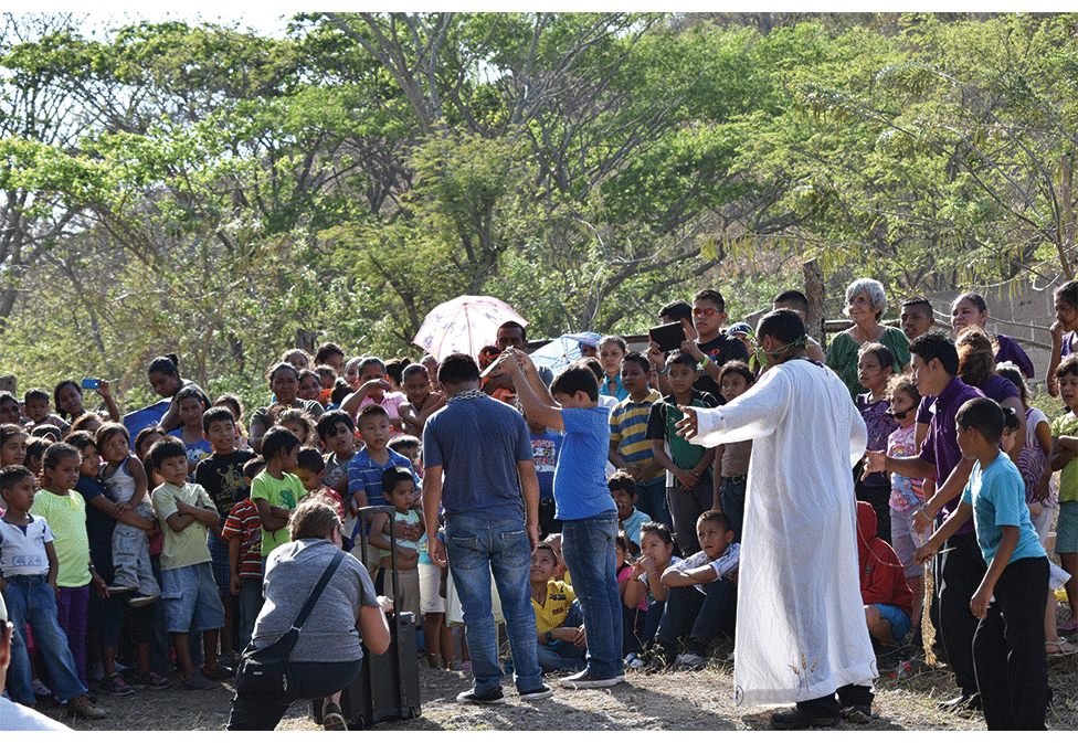 WOTC2016's tweet image. Our Missionary Training Students draw a crowd... #spreadingJesus #love