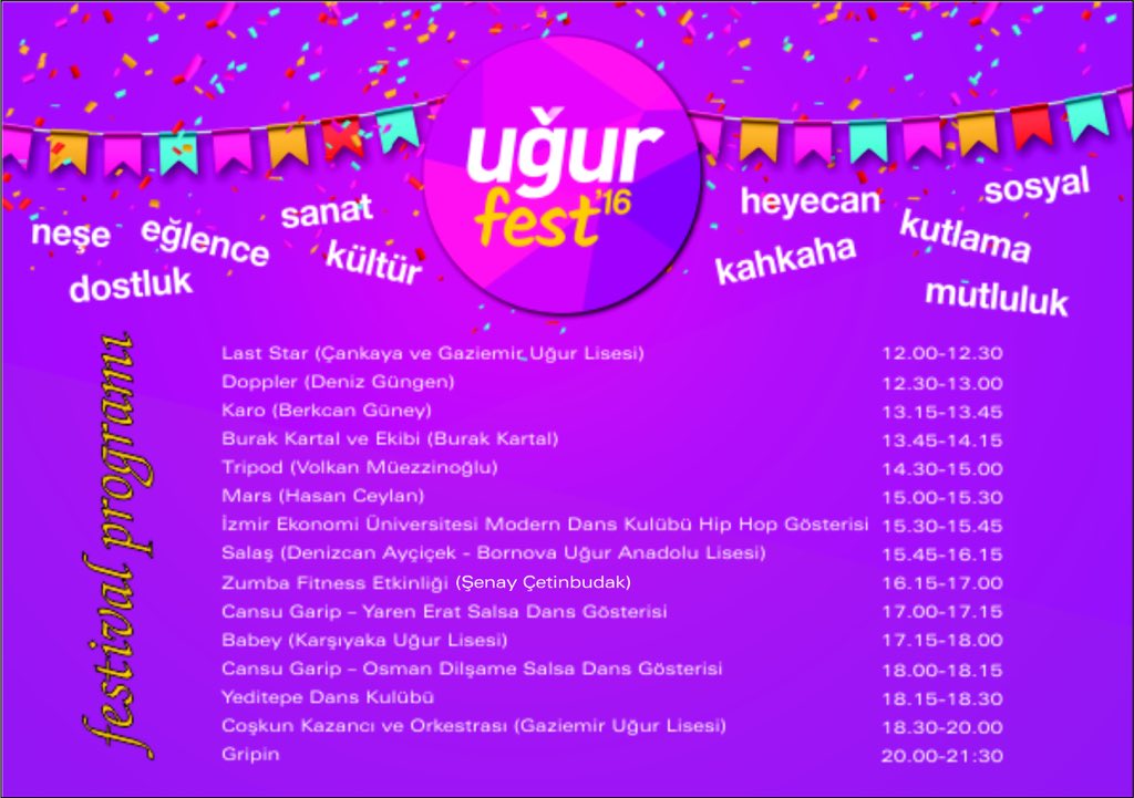 #UgurFest2016 da eğlenceye doymak için #festivalegel 🎉