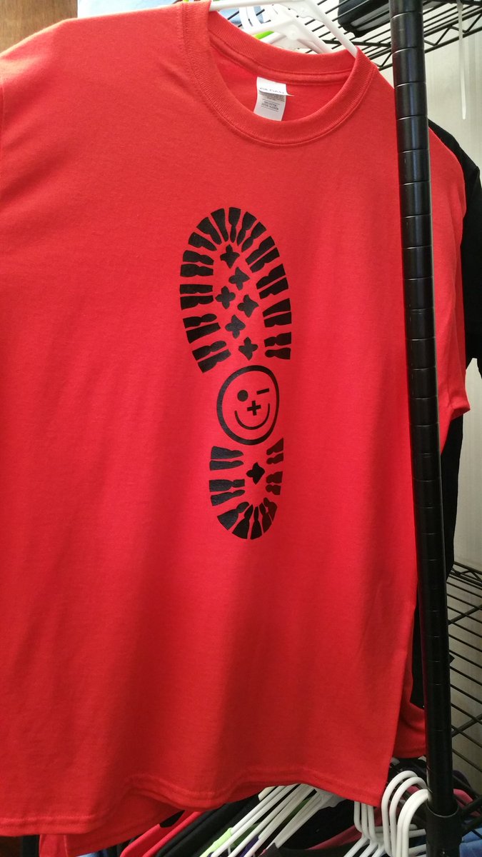 TeamFriendlyNTX's tweet photo. Loving the New Friendly Boot Print shirts @MisterFriendly booth on the 3rd floor with @leatherarchives! #IML38 https://t.co/JZrnMzmIIQ