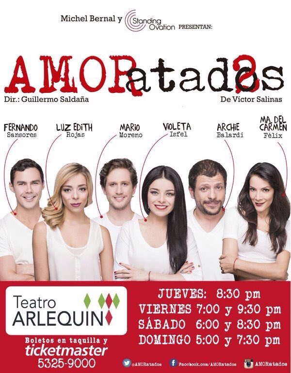 Hoy es viernes de <a href="/AMORatados/">amoratados</a> si no la han visto, véanla, <a href="/luzedithrojas/">luzedithrojas</a> <a href="/VIsfel/">Violeta Isfel 🇲🇽</a> <a href="/_MCFelix_/">Ma del Carmen Félix</a> <a href="/TeatroArlequin_/">Teatro Arlequin Ofic</a>