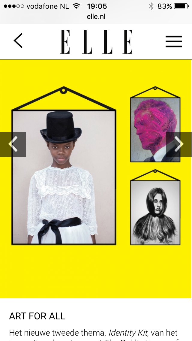 De nieuwe kunstcollectie Identity Kit van <a href="/PHoA_Ams/">Public House of Art</a> is een bekijk-tip van <a href="/ELLE_nl/">ELLE Magazine NL</a> #zehebbengelijk 😃 #phoa #idkit