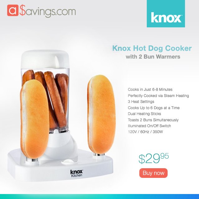 KnoxGear's tweet photo. Get the Knox #HotDog Cooker for your #MemorialDayWeekend party: https://t.co/yZm2YTPFdW https://t.co/cg31KOMnab
