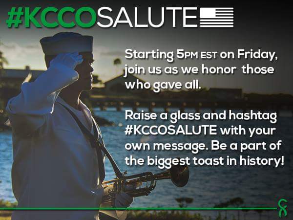 ChiveOnSoDak's tweet photo. Raise a glass with us at 4pm CST as we remember those who have fallen. #KCCOSalute https://t.co/rlSrDMnPzz