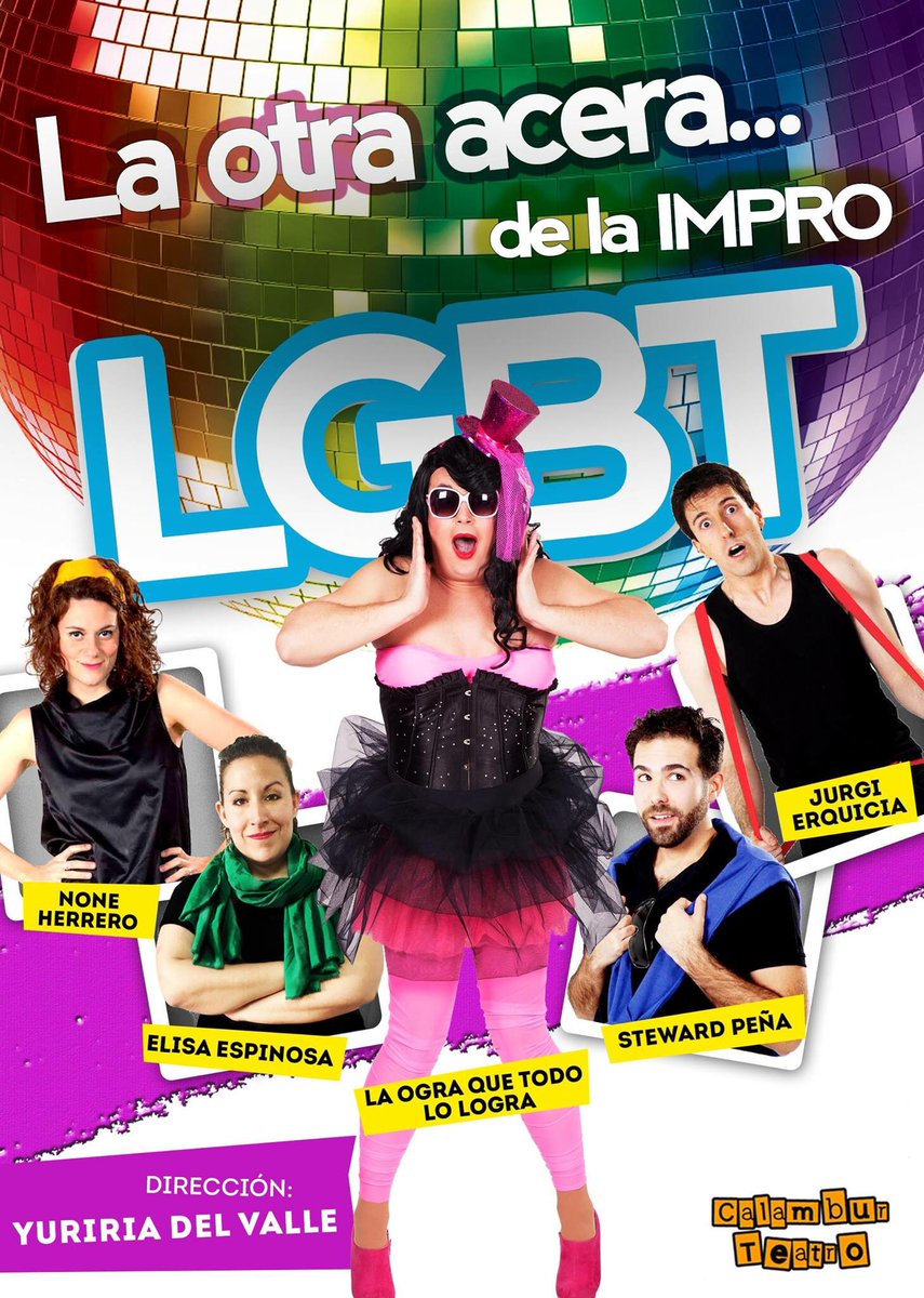LaOgraQTLL's tweet photo. Volvemos con #LAOTRAACERADELAIMPRO de @Calamburteatro! #AbreElArmarioYSAL, porque regresamos! #ImproGay #Impro #LGBT https://t.co/xiaL9wzzN1