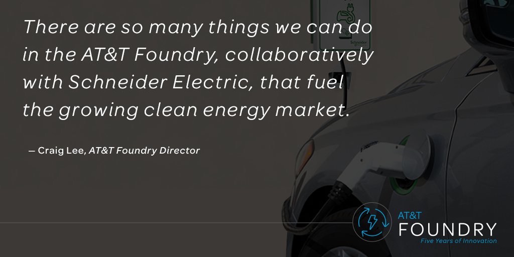 ATTBusiness's tweet photo. Clean &amp; green with #IoT. Together with @SchneiderNA, the #ATTFoundry is making inroads in clean energy. https://t.co/qYQbKFTMqq