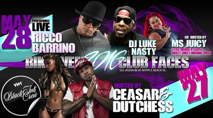 TONIGHT IS Going TO BE EPIC!!! Me and Ceaser will be hosting at Club Face in Myrtle Beach SC..😎  #blackinkcrew<a href="/tag/blackinkcrew"class="tags"><span>#blackinkcrew</span></a>