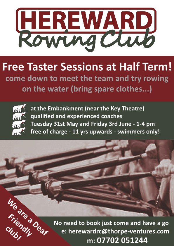 HerewardRowing's tweet image. Come on down to the new rowing club in Peterborough and give rowing a try! #learn2row #trysomethingnew
