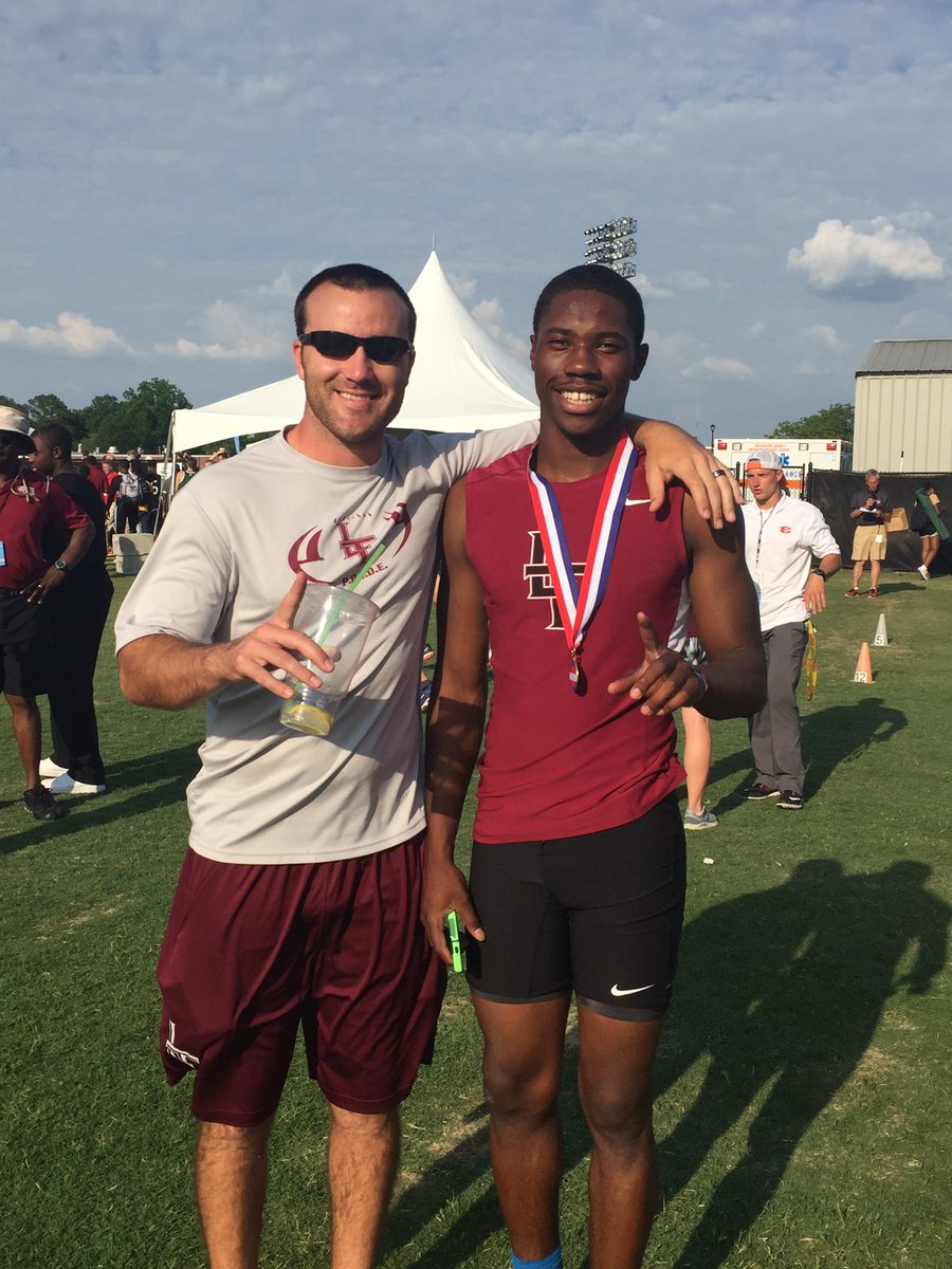 CoachTurner85's tweet image. 300 Meter Hurdle Champion!@cast_the_rod Wasn&apos;t even close.#TechFast